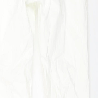 Denim & Co. Womens White Cotton Skinny Jeans Size 12 L29 in Regular Zip