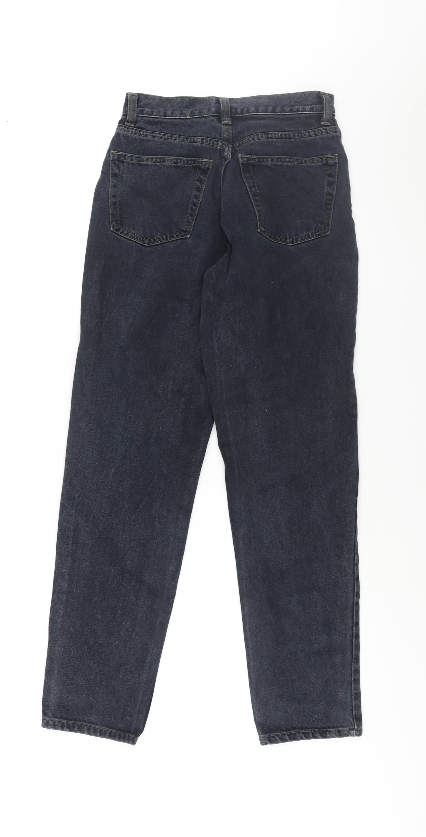 Gap Womens Blue Cotton Tapered Jeans Size 6 L31 in Regular Zip