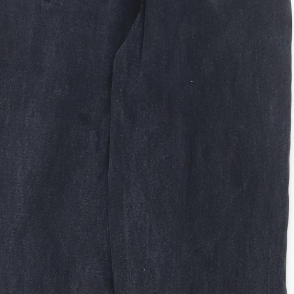 Gap Womens Blue Cotton Tapered Jeans Size 6 L31 in Regular Zip