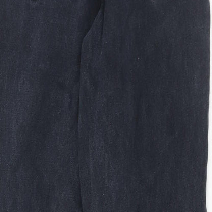 Gap Womens Blue Cotton Tapered Jeans Size 6 L31 in Regular Zip