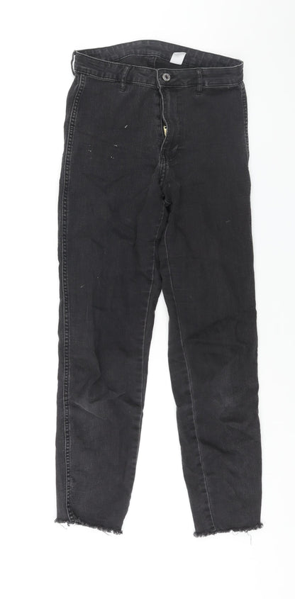 Womens UK Size 28 in H&M Regular Fit Skinny Black Jeans