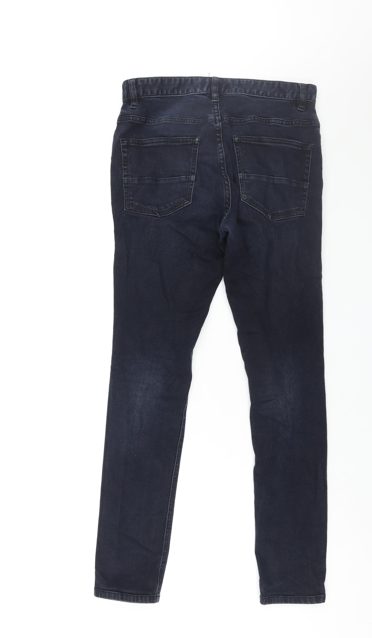 Mens UK Size 30 in NEXT Regular Fit Skinny Blue Jeans