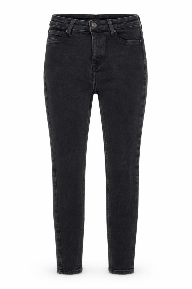 Denim & Co. Womens Black Cotton Skinny Jeans Size 10 L28 in Regular Zip