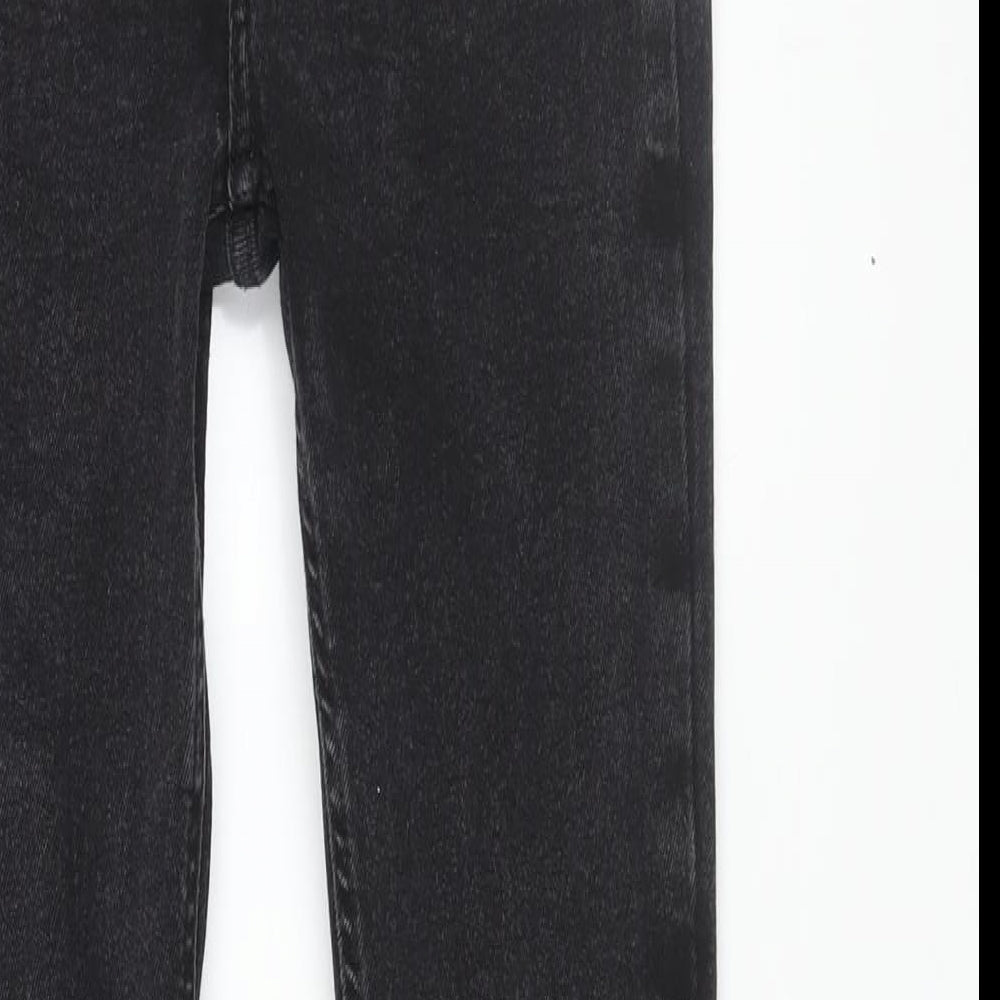 Denim & Co. Womens Black Cotton Skinny Jeans Size 10 L28 in Regular Zip