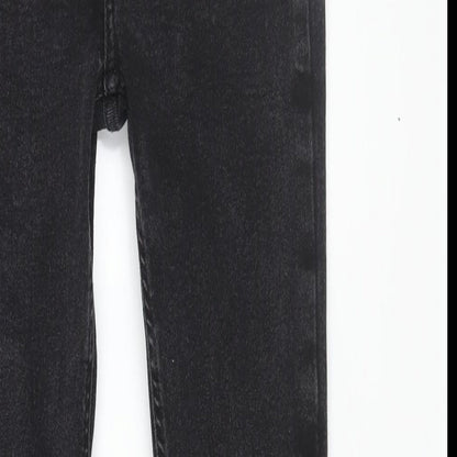 Denim & Co. Womens Black Cotton Skinny Jeans Size 10 L28 in Regular Zip