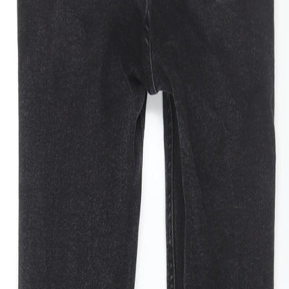 Denim & Co. Womens Black Cotton Skinny Jeans Size 10 L28 in Regular Zip