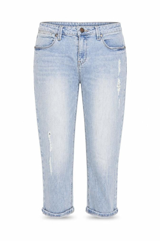 Womens UK Size 32 in Max Jeans Regular Fit Capri Blue Jeans