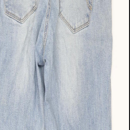 Womens UK Size 32 in Max Jeans Regular Fit Capri Blue Jeans