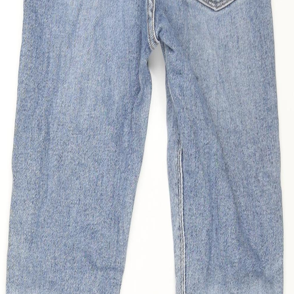 Zara Womens Blue Cotton Skinny Jeans Size 8 L27 in Regular Zip