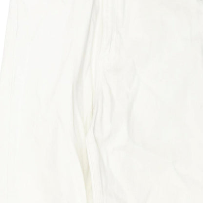 Levi's Womens White Cotton Tapered Jeans Size 29 in L30 in Regular Zip