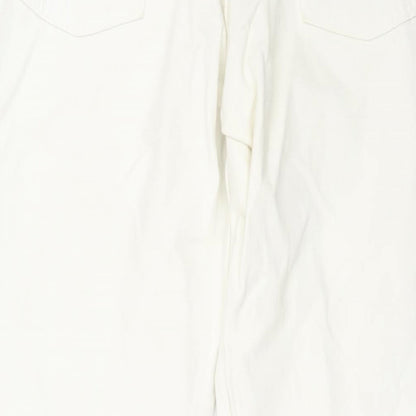 Levi's Womens White Cotton Tapered Jeans Size 29 in L30 in Regular Zip