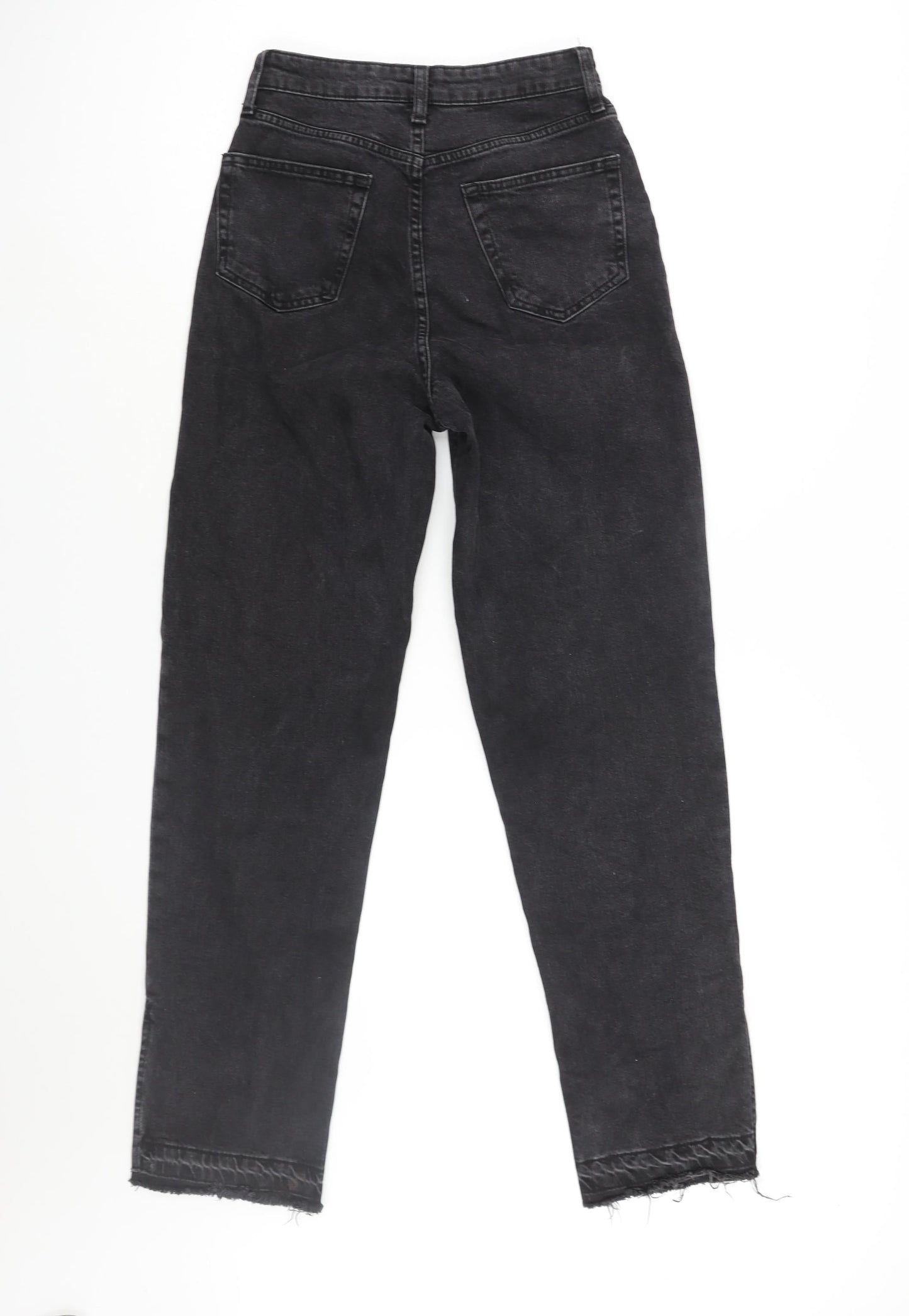 Divided by H&M Womens Black Cotton Tapered Jeans Size 6 L30 in Regular Zip