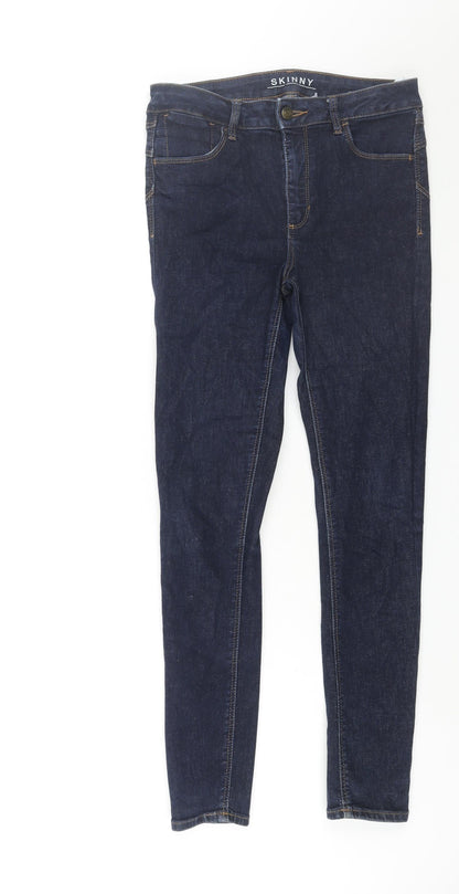 Womens UK Size 8 Marks and Spencer Regular Fit Skinny Blue Jeans