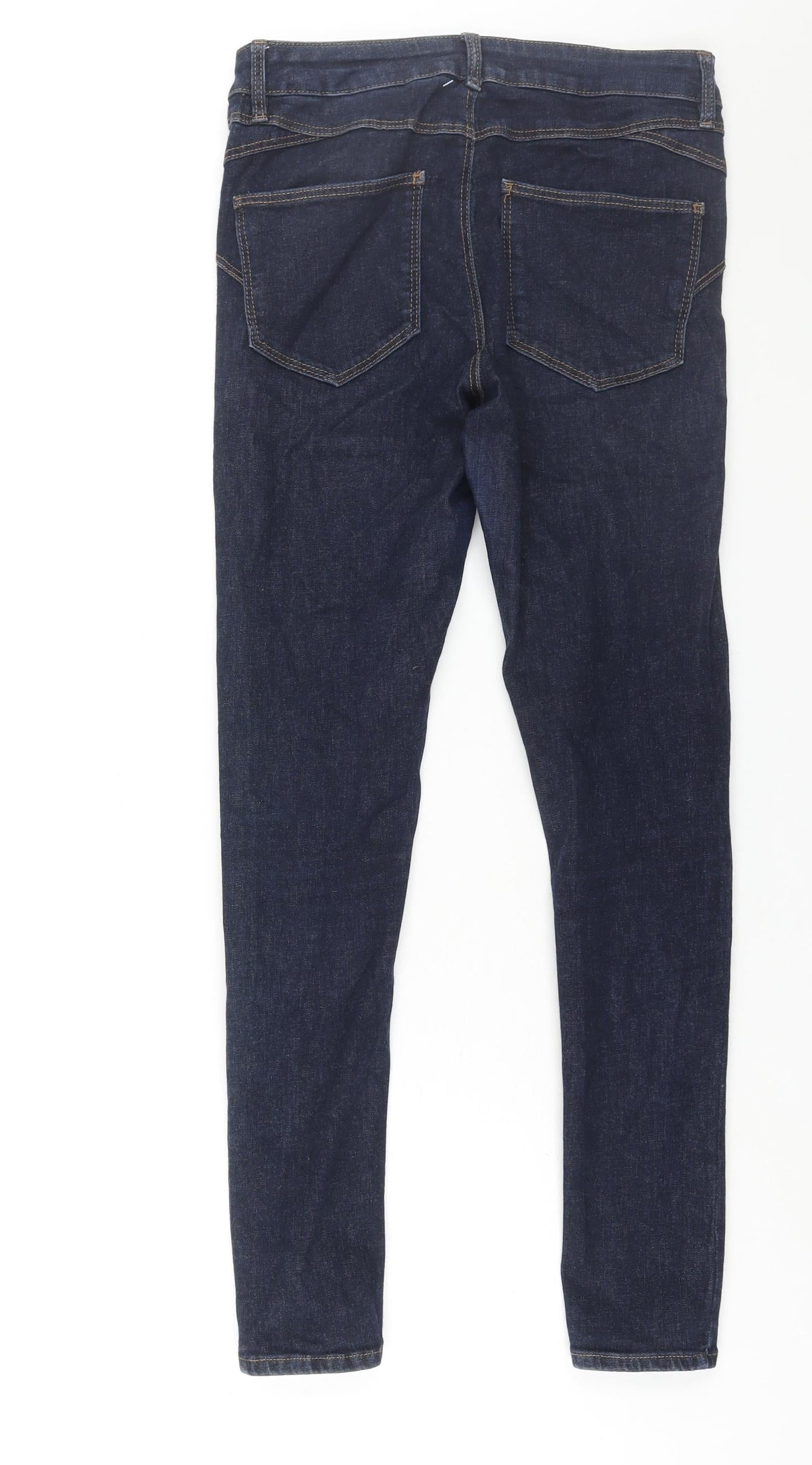 Womens UK Size 8 Marks and Spencer Regular Fit Skinny Blue Jeans
