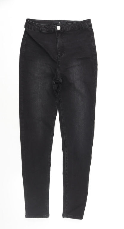 Very Womens Black Cotton Skinny Jeans Size 26 in L26 in Regular Zip