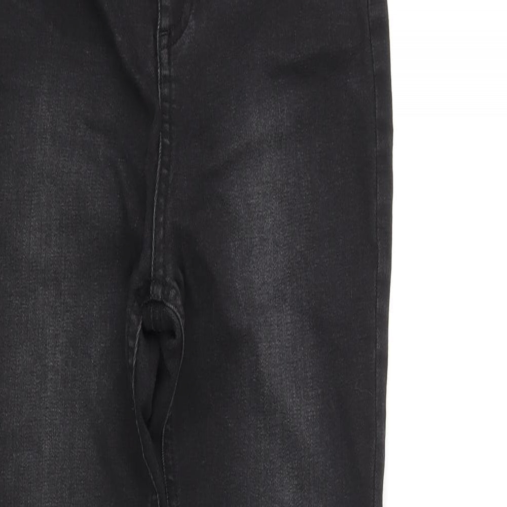 Very Womens Black Cotton Skinny Jeans Size 26 in L26 in Regular Zip