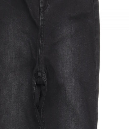 Very Womens Black Cotton Skinny Jeans Size 26 in L26 in Regular Zip