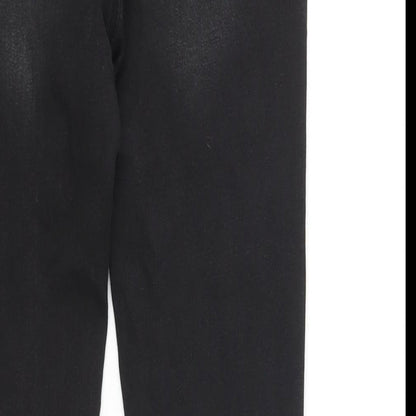 Very Womens Black Cotton Skinny Jeans Size 26 in L26 in Regular Zip