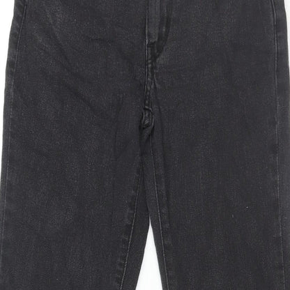 Levi's Womens Black Cotton Tapered Jeans Size 24 in L28 in Regular Zip