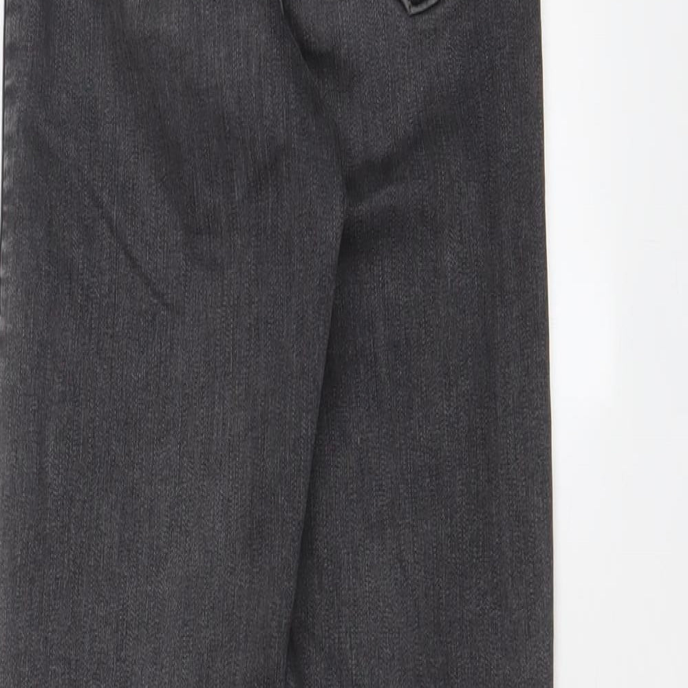 Topshop Womens Grey Cotton Skinny Jeans Size 26 in L26 in Regular Zip