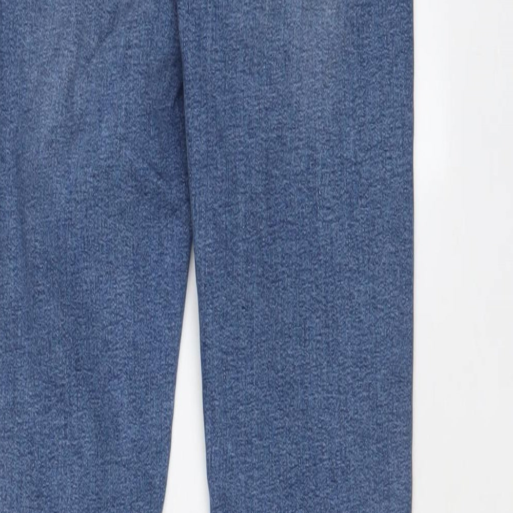 Topshop Womens Blue Cotton Skinny Jeans Size 26 in L27 in Regular Zip