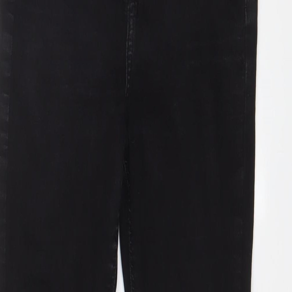 River Island Womens Black Cotton Skinny Jeans Size 10 L27 in Regular Zip