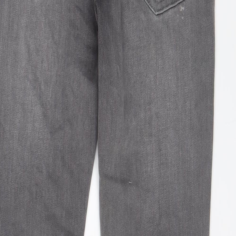 Asylum Mens Red Cotton Skinny Jeans Size 32 in L29 in Regular Button