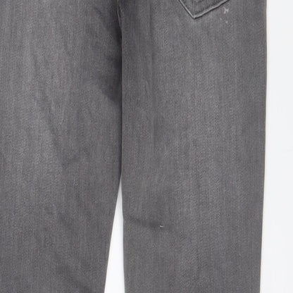 Asylum Mens Red Cotton Skinny Jeans Size 32 in L29 in Regular Button