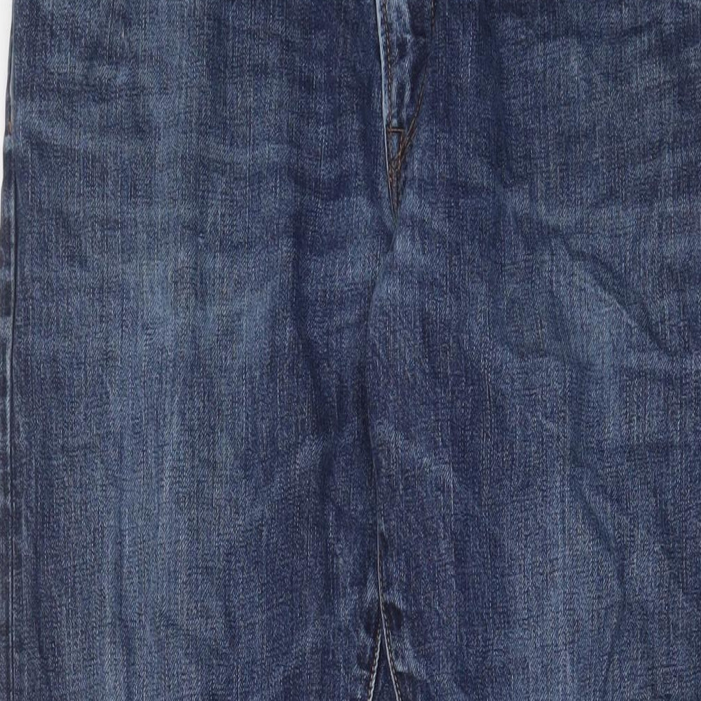 Gap Mens Blue Cotton Tapered Jeans Size 32 in L32 in Regular Zip