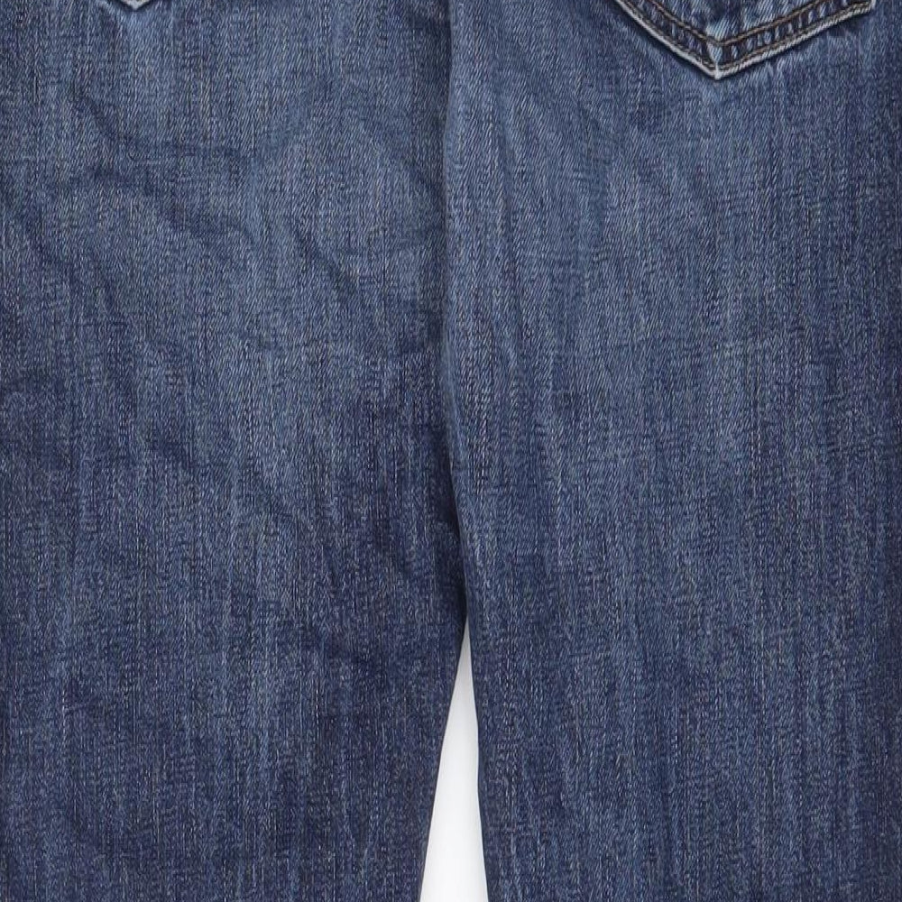 Gap Mens Blue Cotton Tapered Jeans Size 32 in L32 in Regular Zip