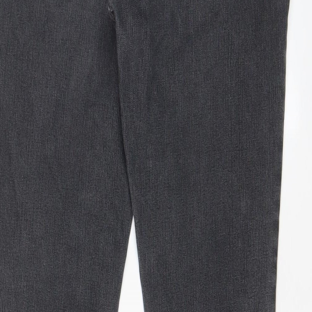 Dorothy Perkins Womens Grey Cotton Skinny Jeans Size 8 L28 in Regular Zip