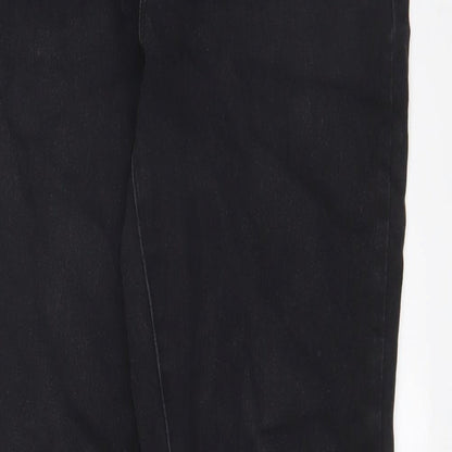 Denim & Co. Womens Black Cotton Skinny Jeans Size 14 L30 in Regular Zip