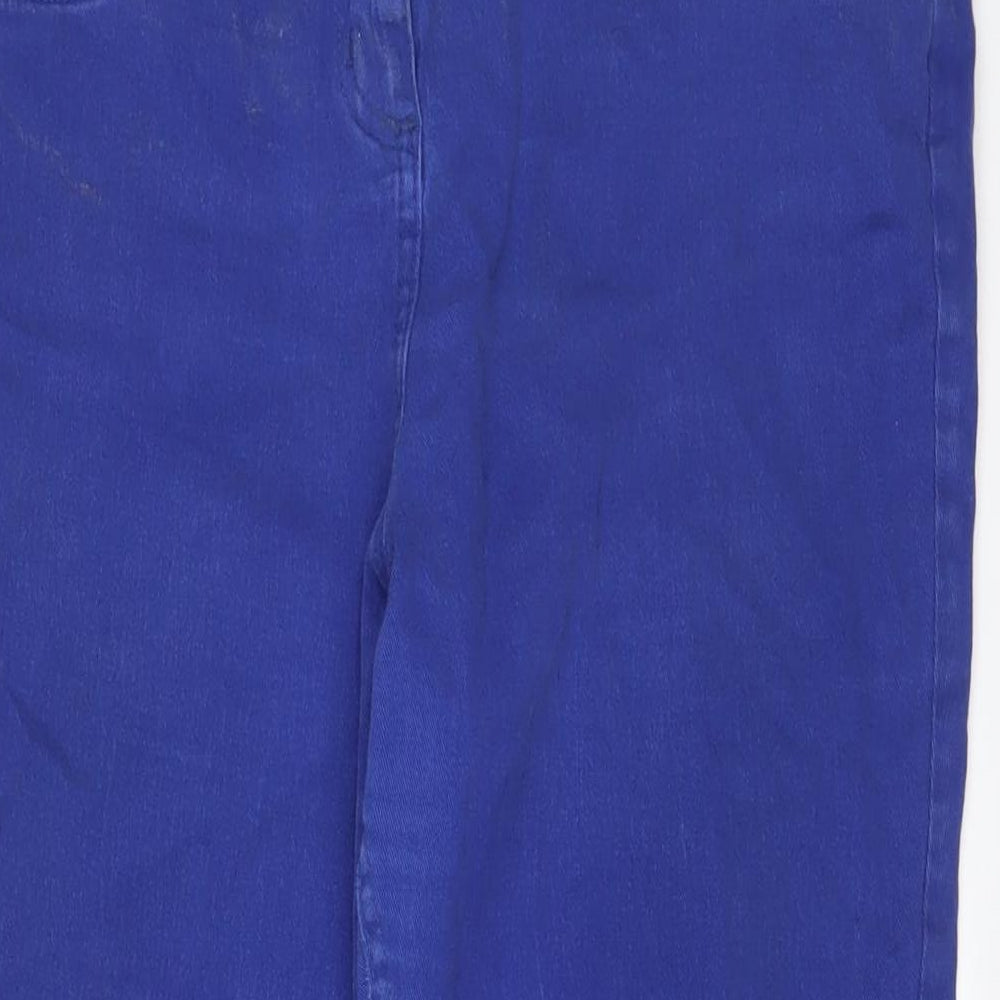 Kaleidoscope Womens Blue Cotton Skinny Jeans Size 18 L28 in Regular Zip - Ankle zip