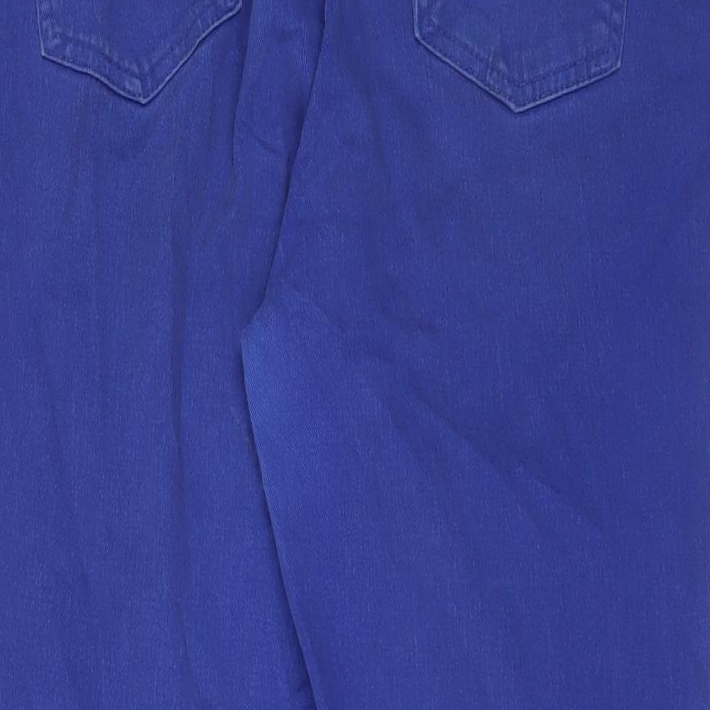 Kaleidoscope Womens Blue Cotton Skinny Jeans Size 18 L28 in Regular Zip - Ankle zip