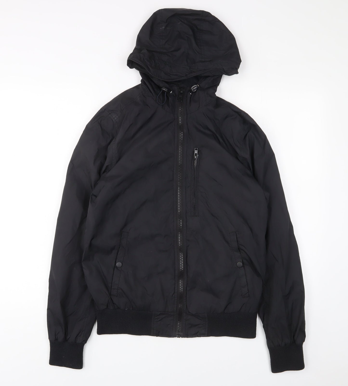 ASOS Mens Black Jacket Size XS Zip - Zip Pockets