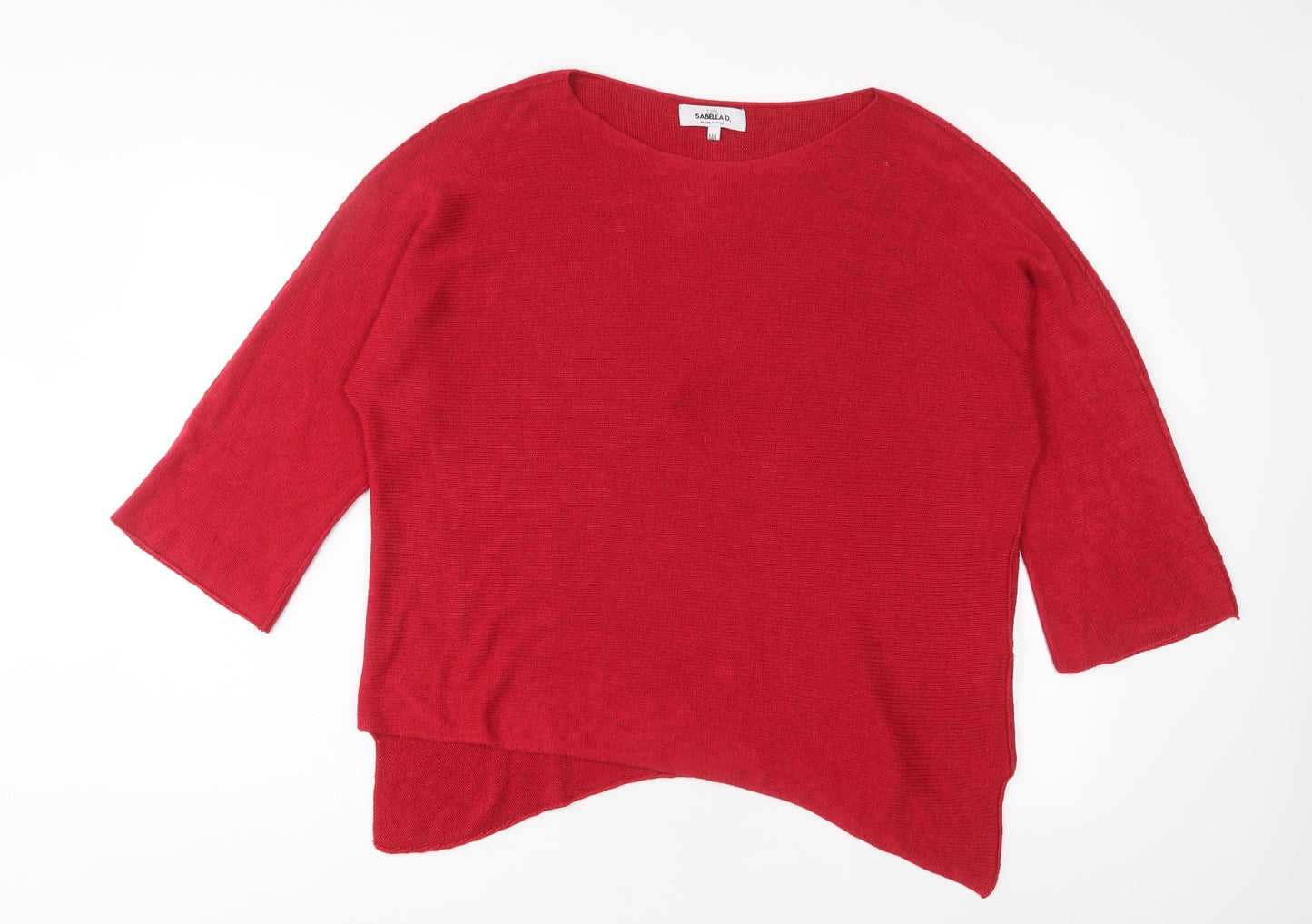 Womens UK Size M Isabella D Red Pullover Jumper