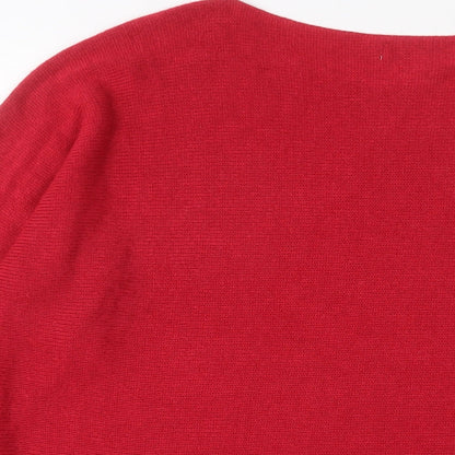 Womens UK Size M Isabella D Red Pullover Jumper