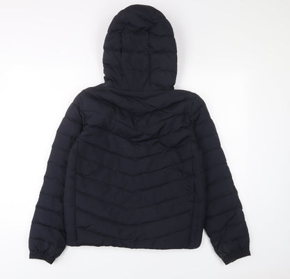 Womens UK Size XS Gap Blue Quilted Coat