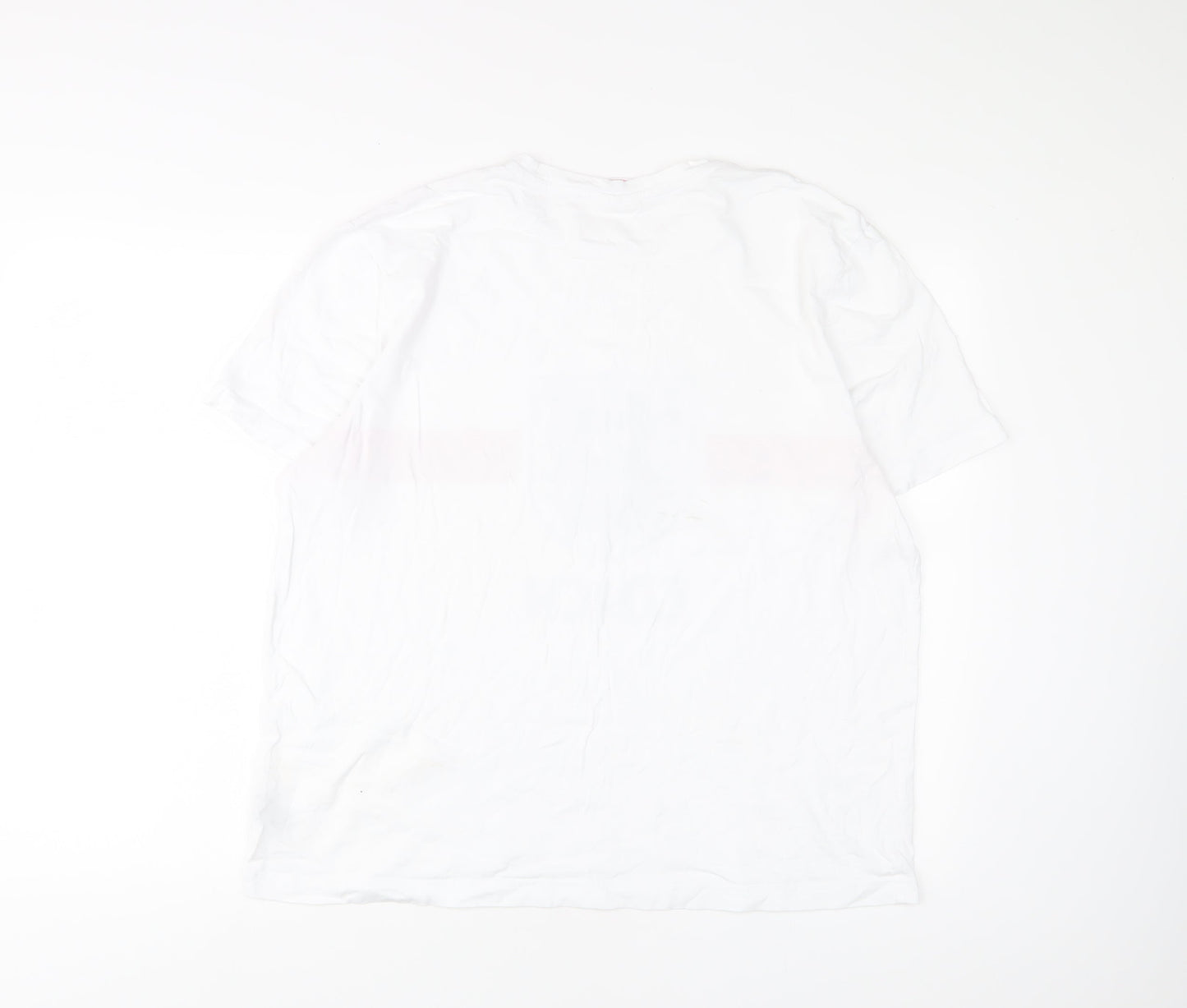 Mens UK Size L England White  T-Shirt