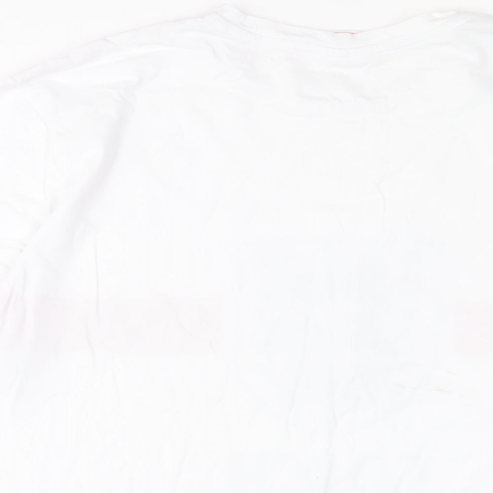 Mens UK Size L England White  T-Shirt