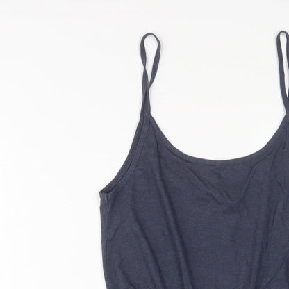 H&M Womens Blue Polyester Playsuit One-Piece Size XS Pullover