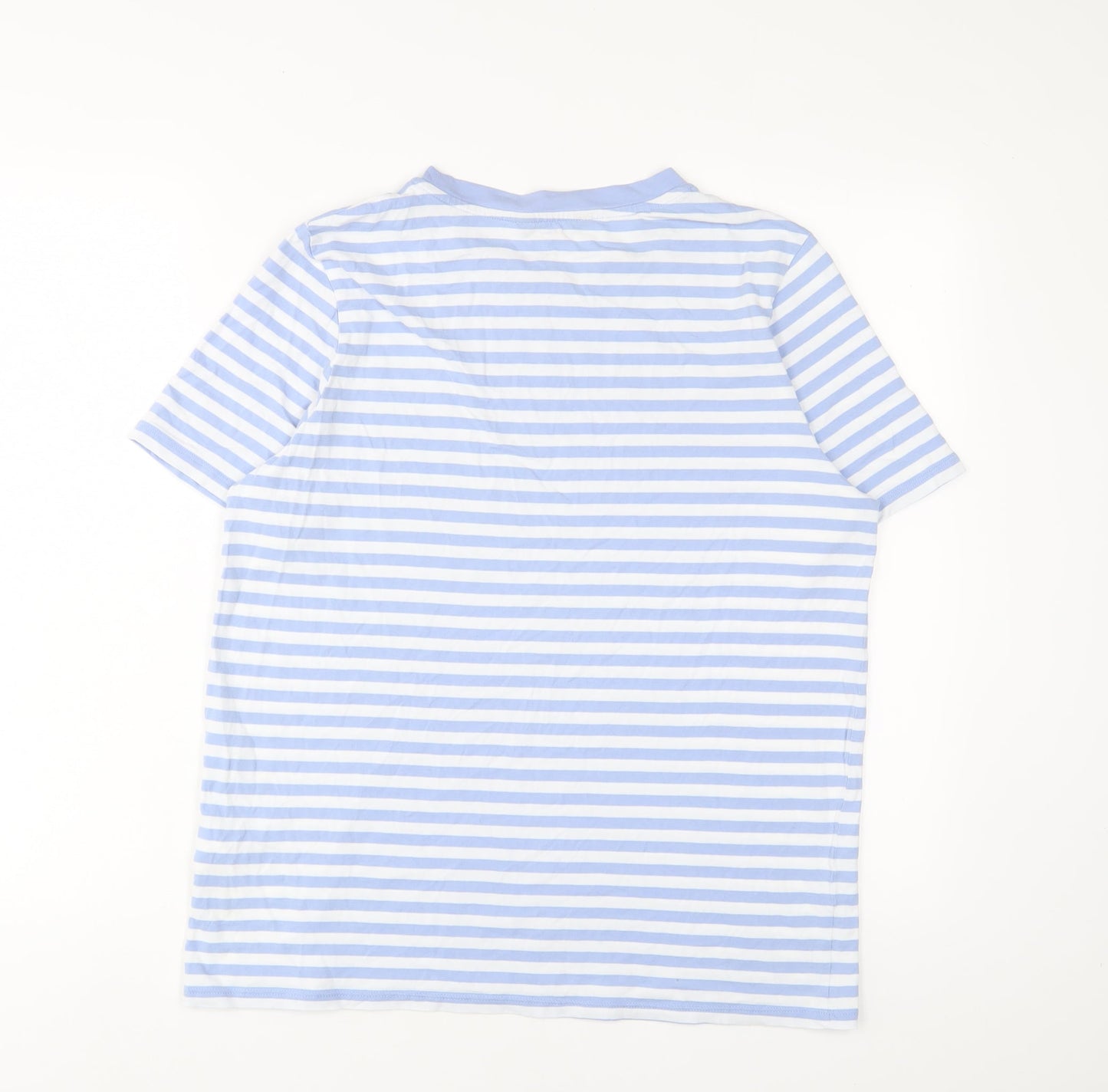 Womens UK Size 14 Marks and Spencer Blue Basic T-Shirt