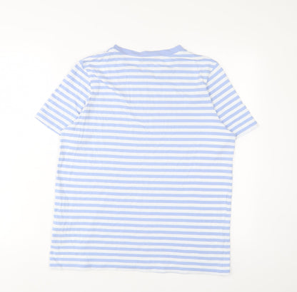 Womens UK Size 14 Marks and Spencer Blue Basic T-Shirt