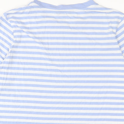 Womens UK Size 14 Marks and Spencer Blue Basic T-Shirt