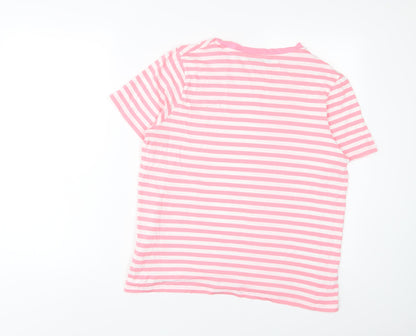 Womens UK Size 14 Marks and Spencer Pink Basic T-Shirt
