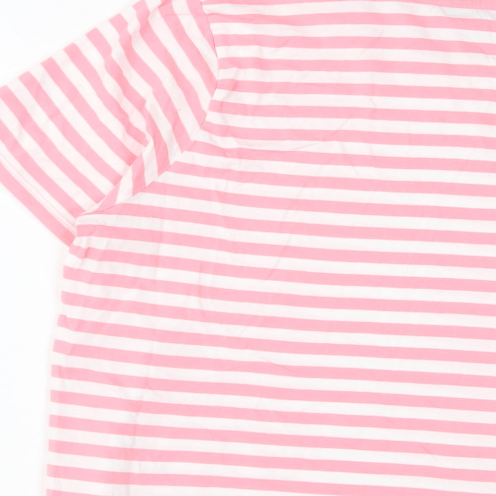 Womens UK Size 14 Marks and Spencer Pink Basic T-Shirt