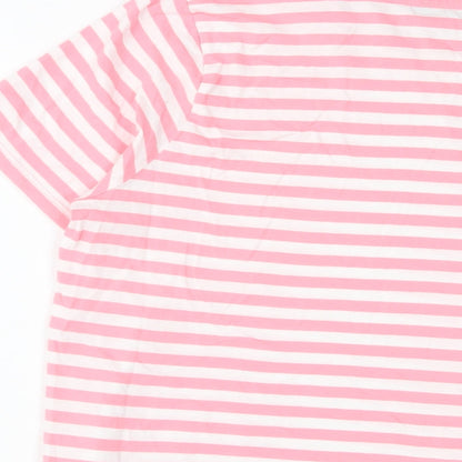 Womens UK Size 14 Marks and Spencer Pink Basic T-Shirt