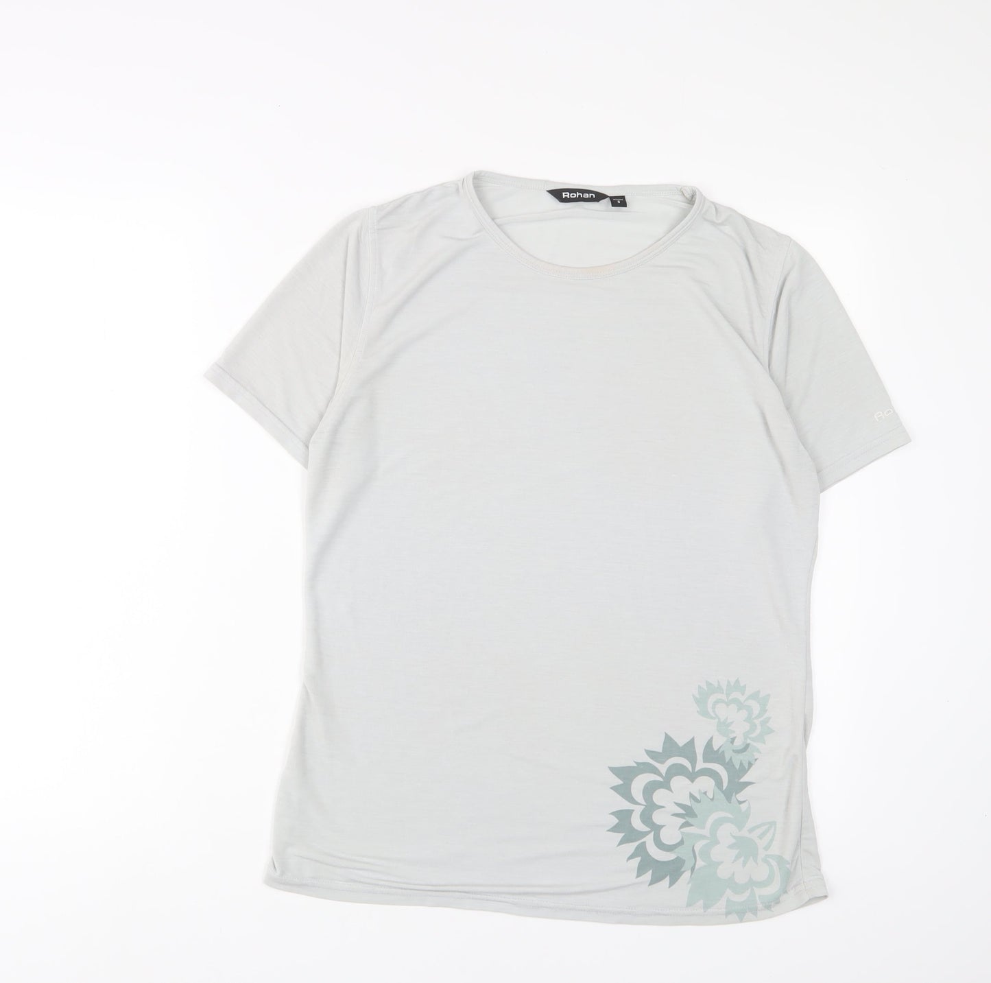 Womens UK Size S Rohan Grey Basic T-Shirt