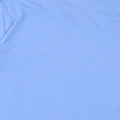 Atlantic Bay Mens Blue Cotton T-Shirt Size M Crew Neck