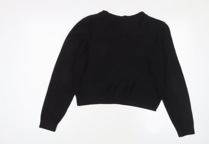 Womens UK Size 12 H&M Black Pullover Jumper